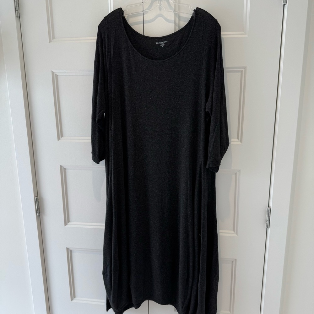 EILEEN FISHER - Elegant Grey Dress - SIZE 2X